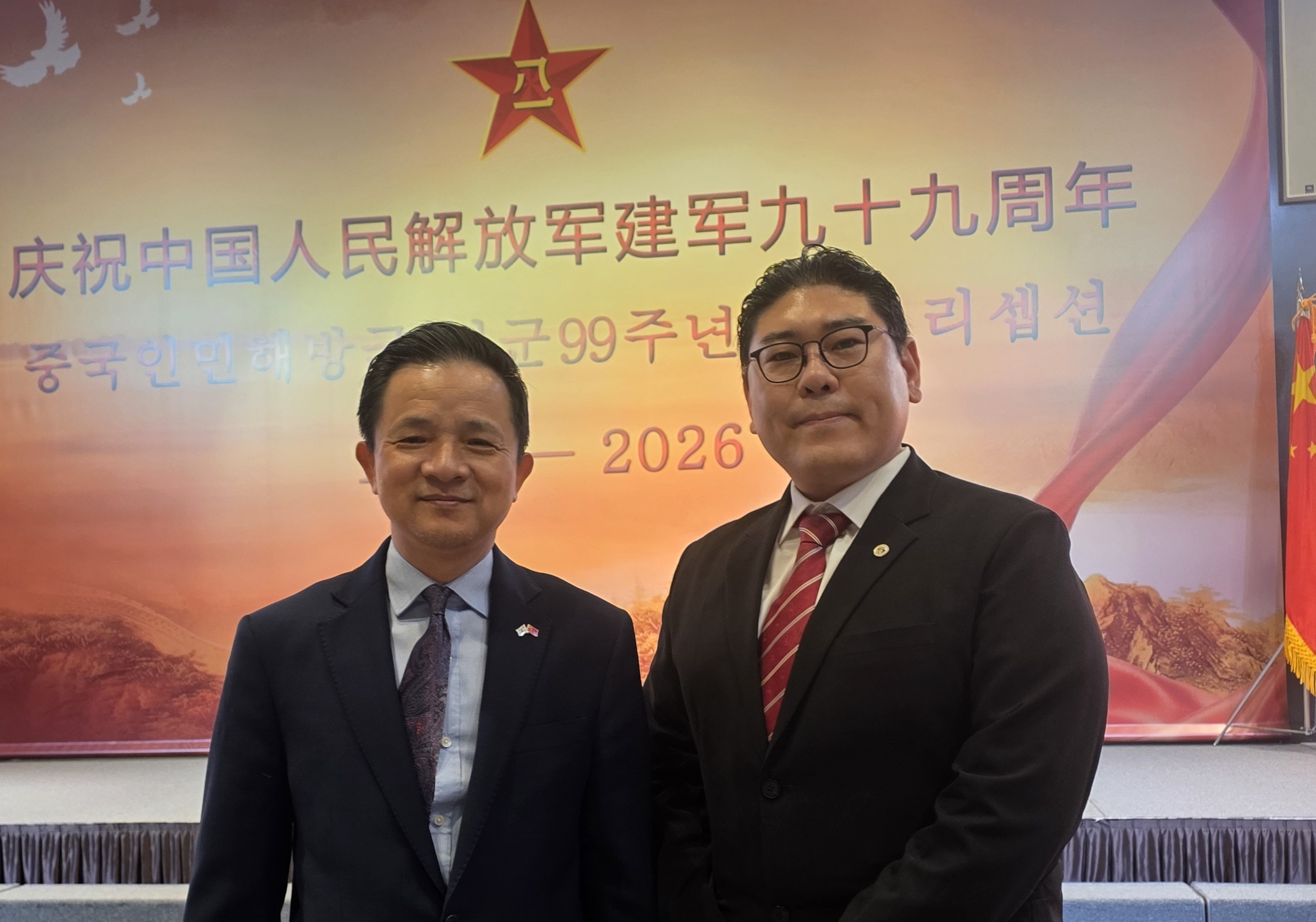 (0716)漢城華協代表出席       中國駐韓使館建軍99周年招待會